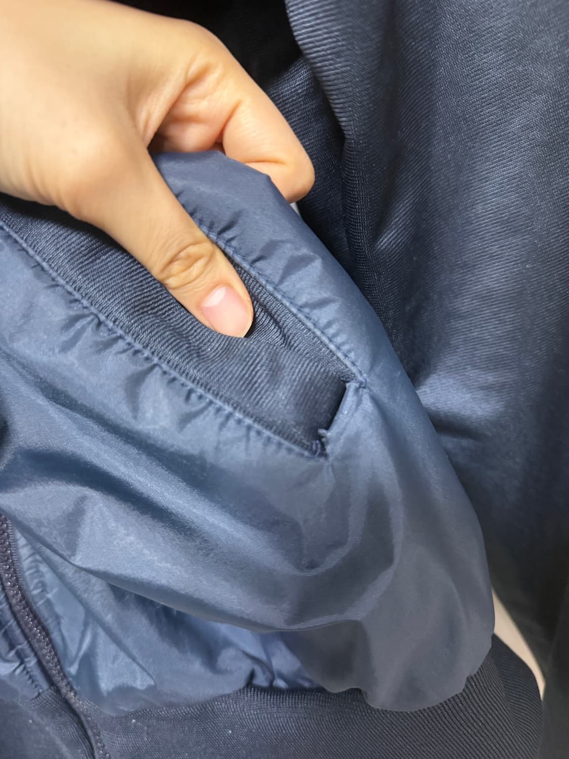 아디다스 네이비 트랙탑 져지 바람막이 상품이미지4