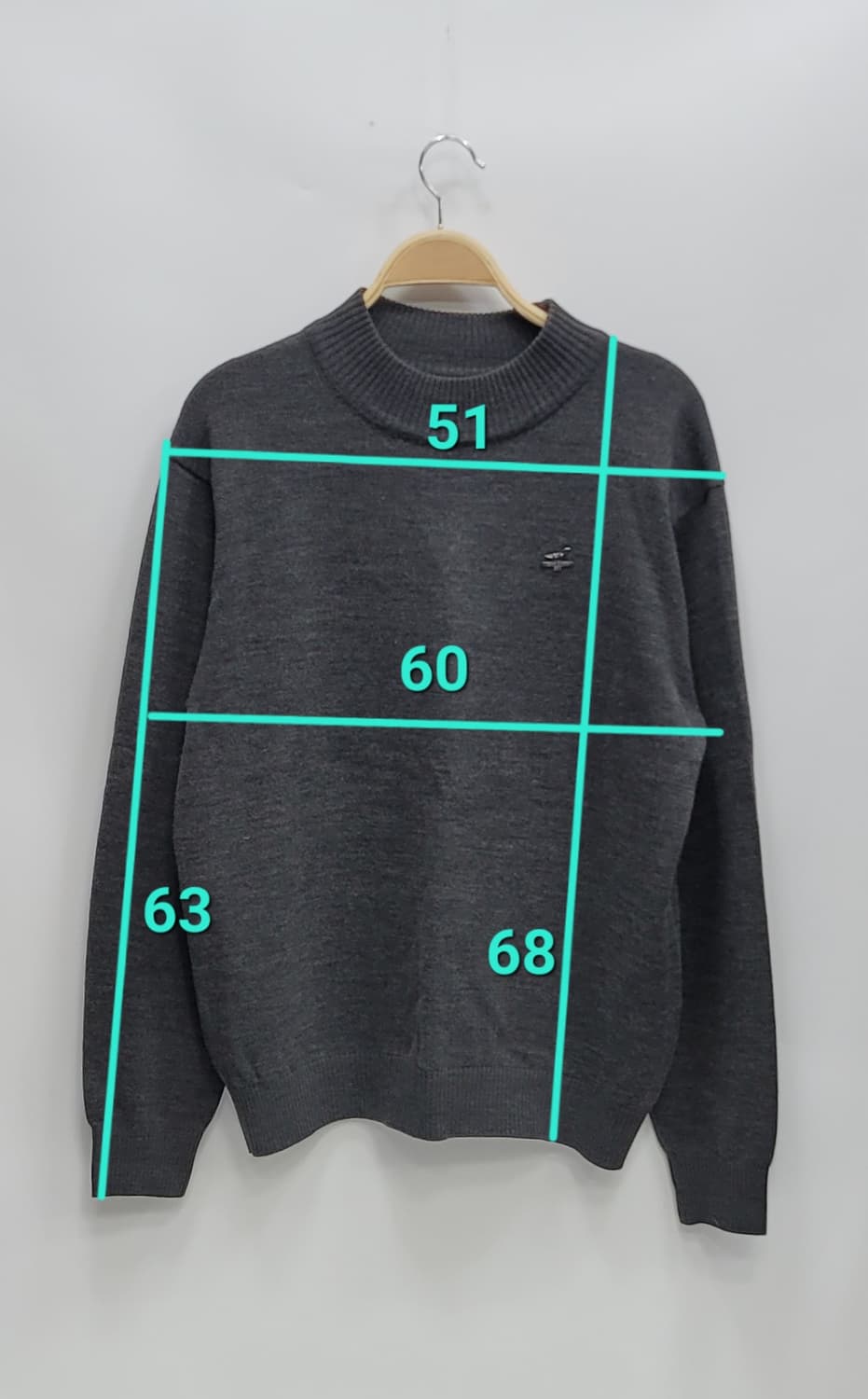 Henry Cottons 헨리코튼 풀오버 울혼방 니트 / 남 105
 상품이미지7