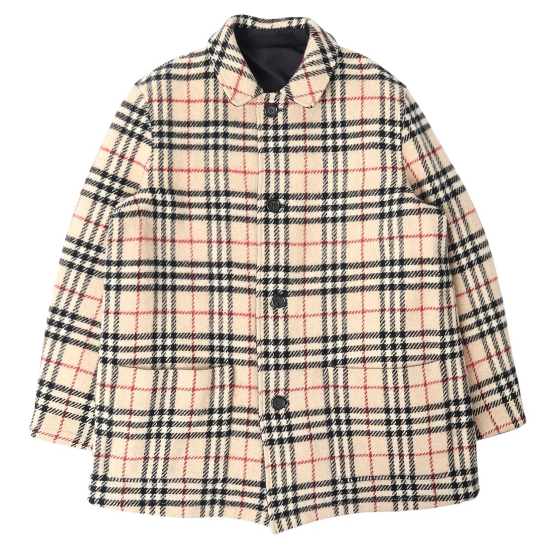 버버리 런던 리버시블 노바체크 퀄팅 싱글 코트 상품이미지1