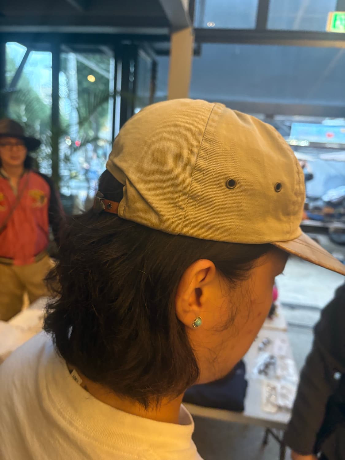 80-90's vtg Stetson Leather cotton cap 상품이미지9