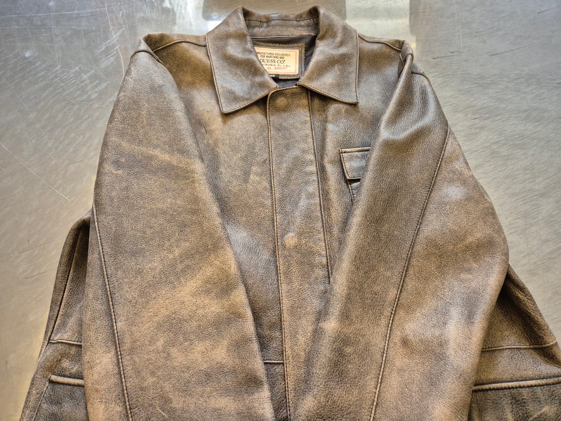 90s 게스 소기죽 자켓 상품이미지4