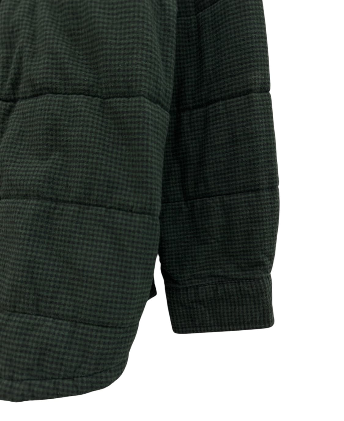 엘엘빈 깅엄체크 누빔자켓 다크그린 (M~L) 상품이미지6