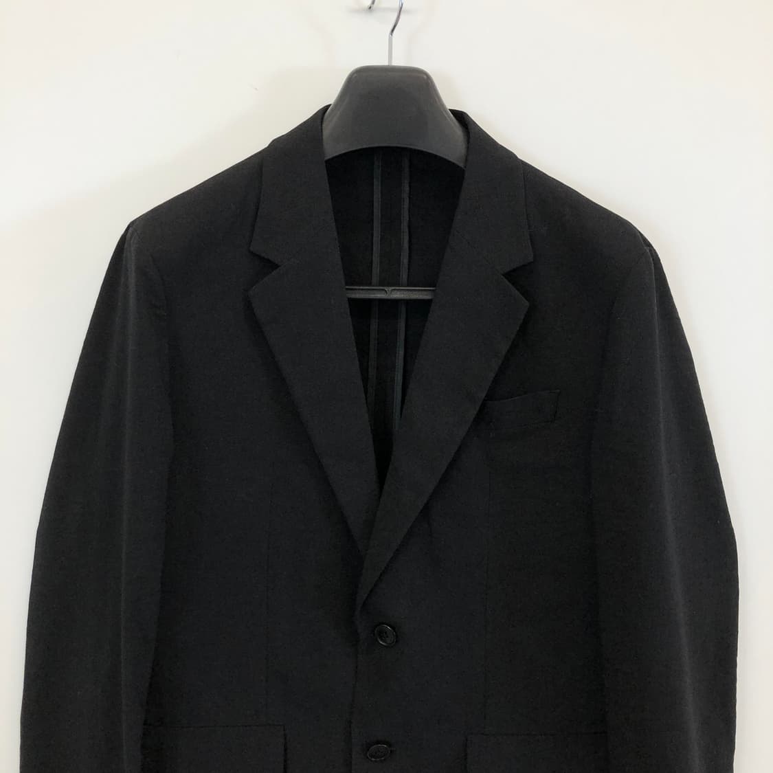 지오지아 코튼혼방 경량 블랙자켓 100 상품이미지3