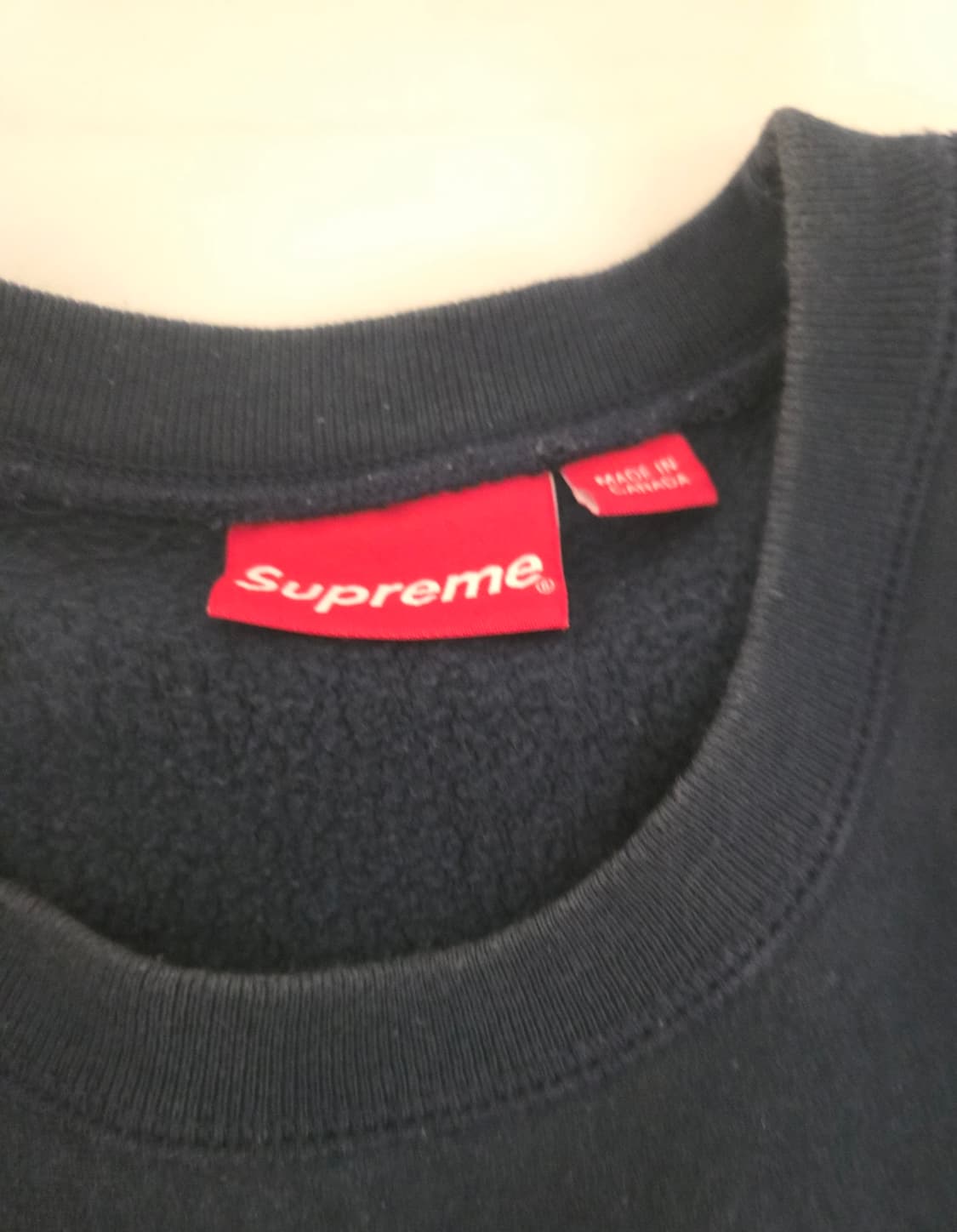 슈프림 박스로고 네이비 맨투맨 XL팝니다 상품이미지3