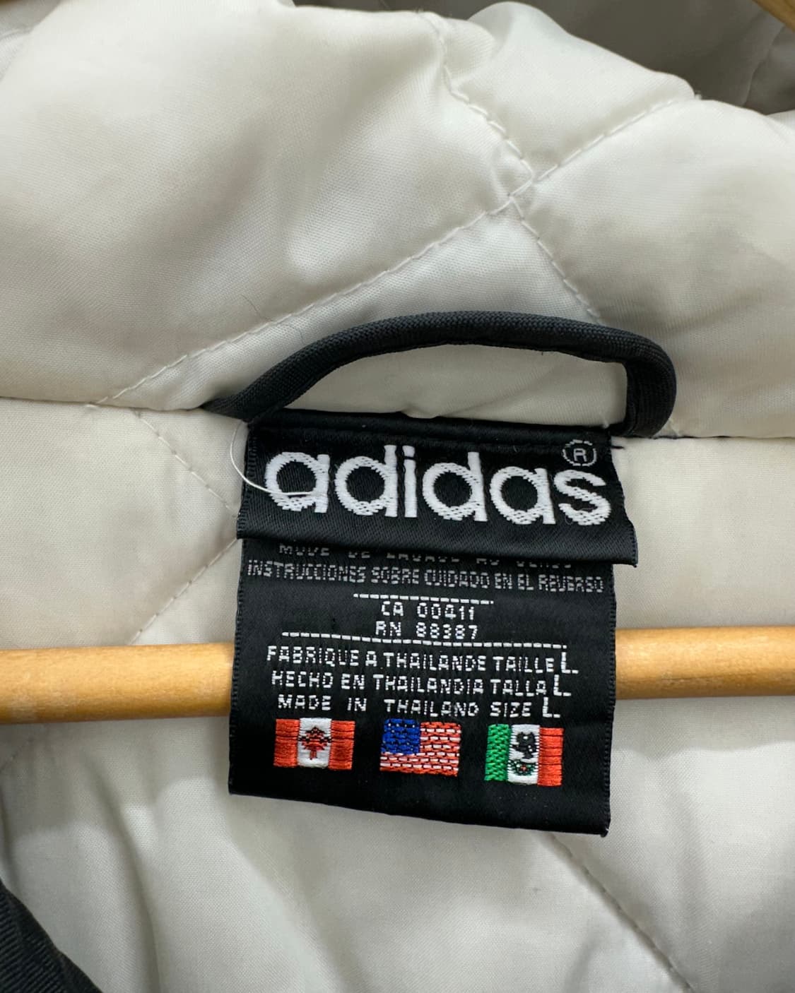 (L오버핏)90'S 아디다스 빅로고 후드 점퍼-M1580 상품이미지4