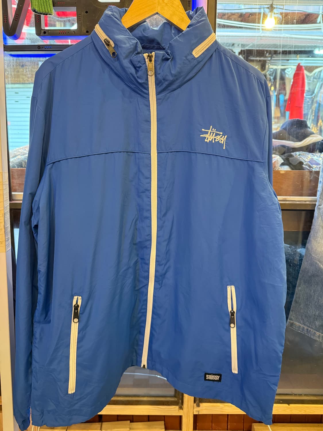 스투시 기어 블루 바람막이 상품이미지1