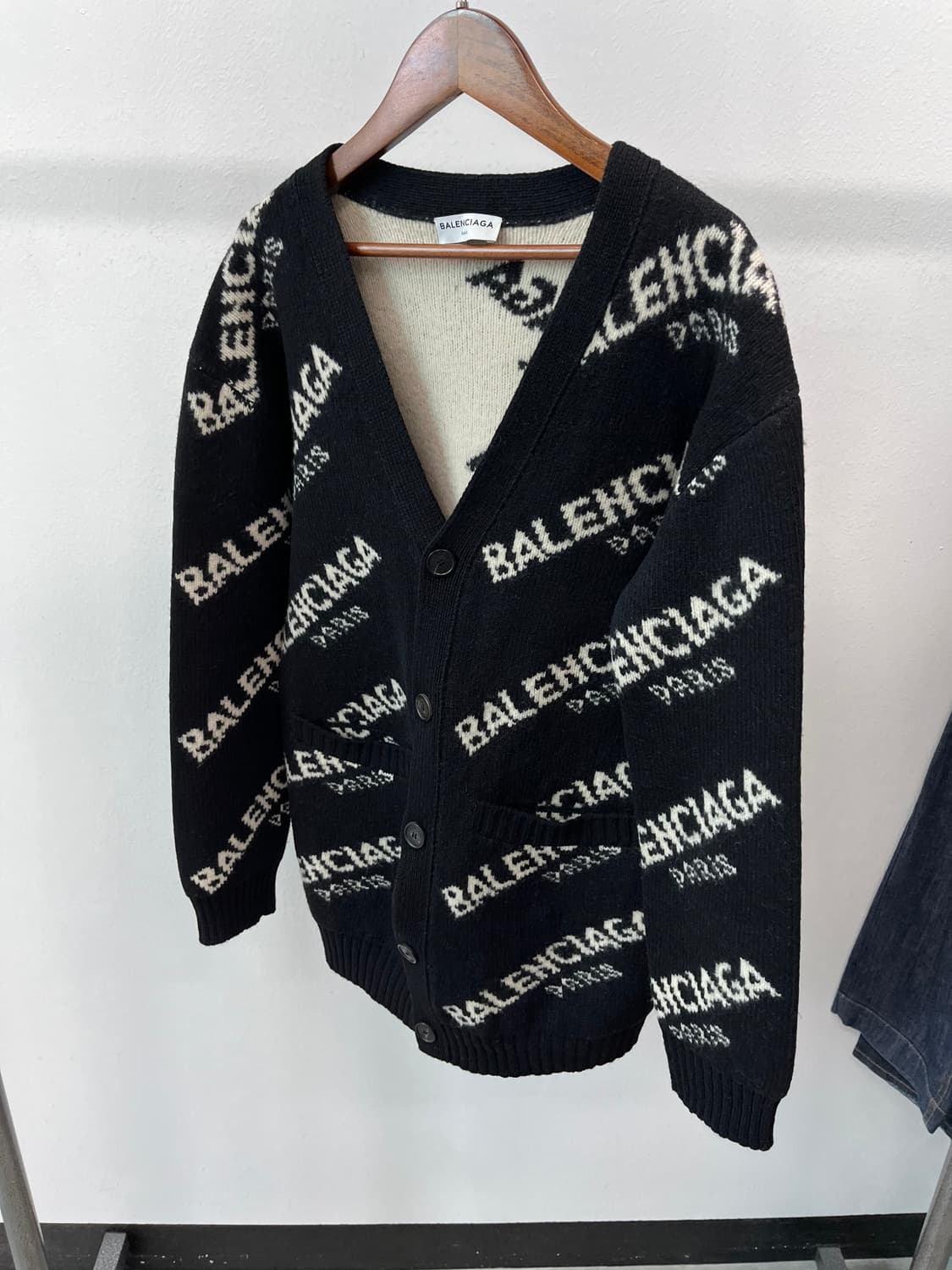 여) 발렌시아가 레터링 롱가디건  상품이미지1