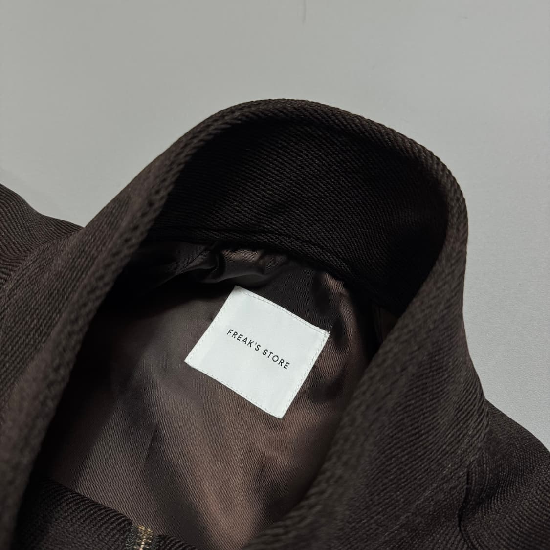 프릭스스토어(Freak's store) 다크브라운 헤링턴 블루종 자켓 상품이미지3