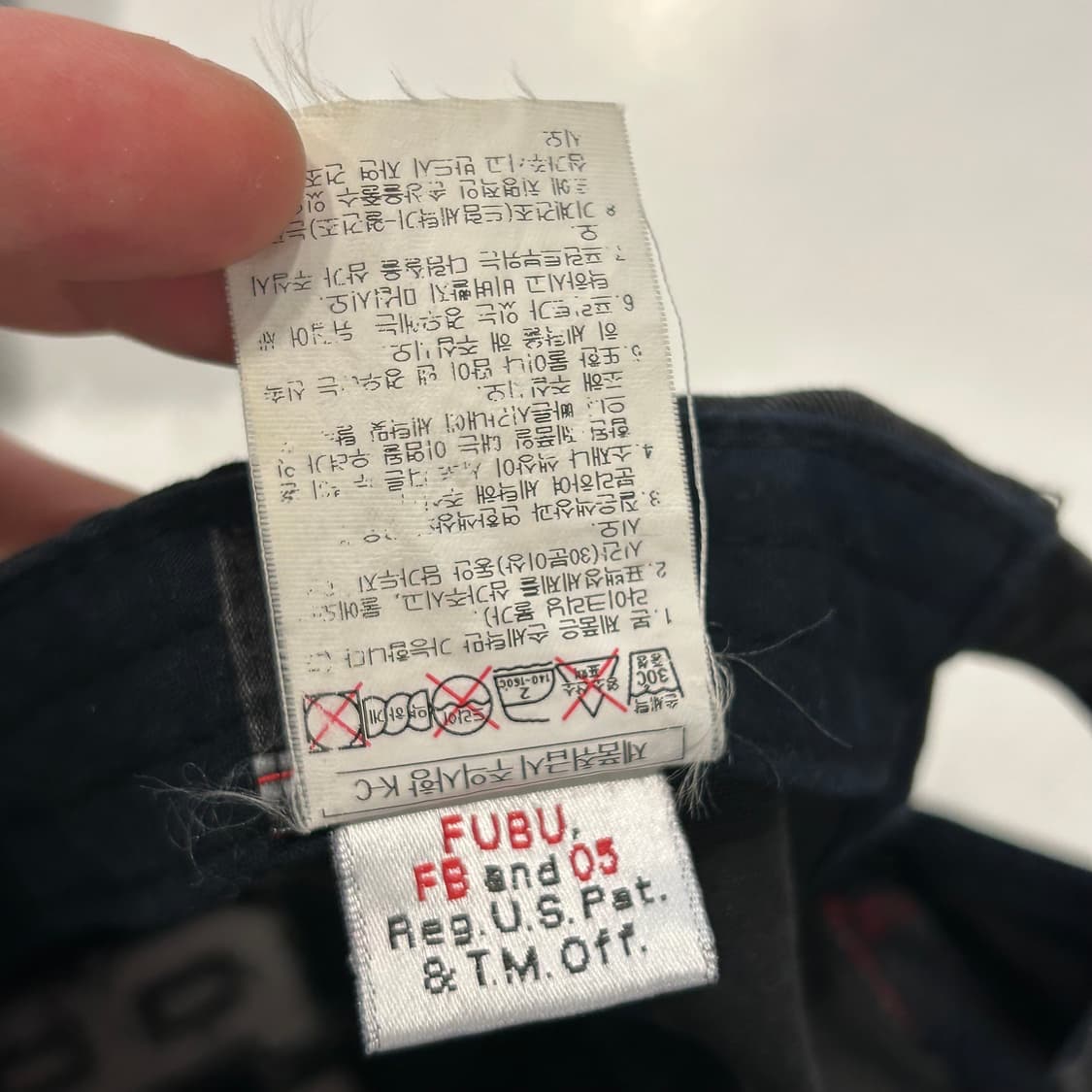 05s FUBU 후부 빈티지 볼캡 모자 블랙 상품이미지4