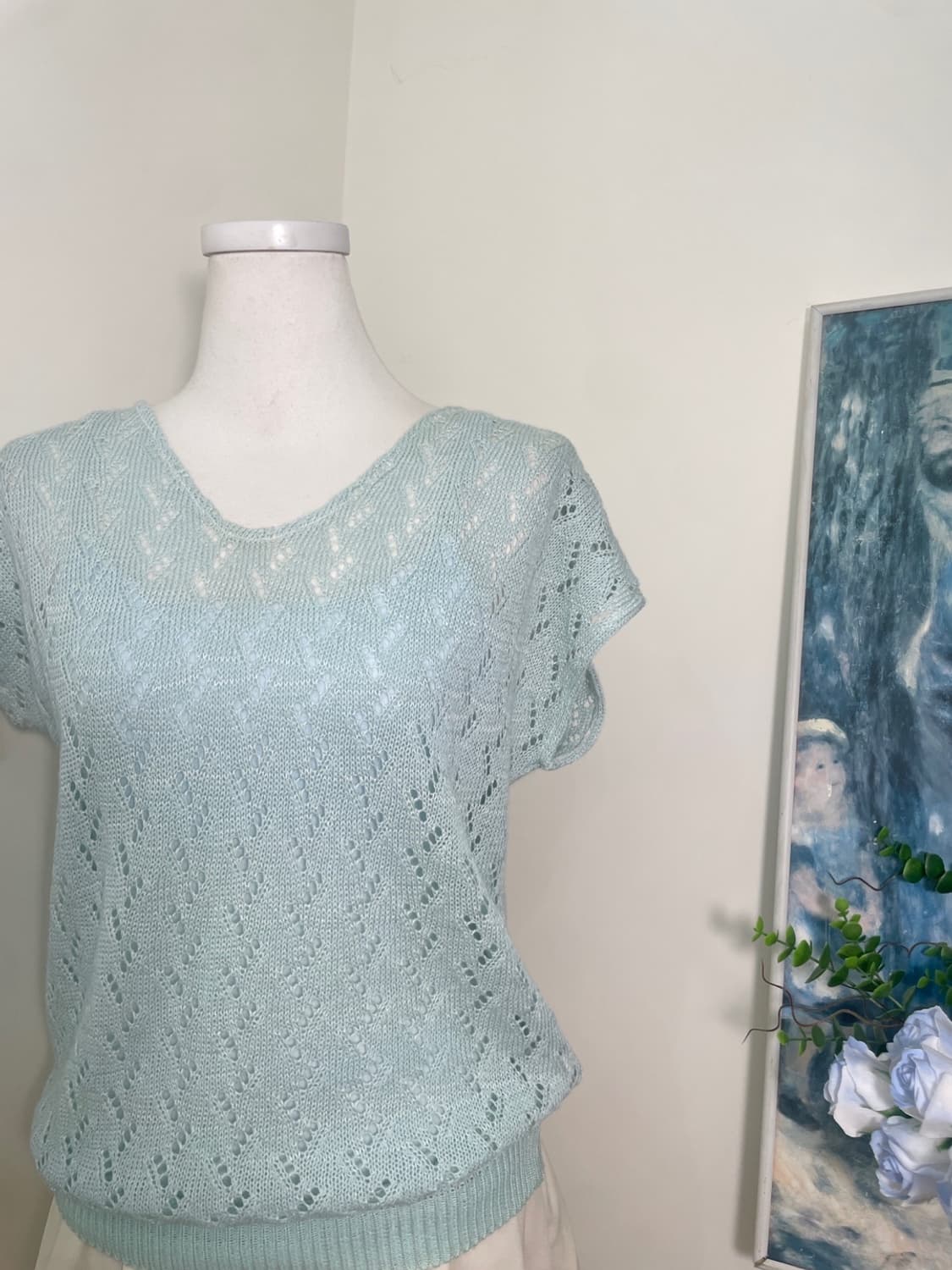 mint crochet summer knit top 상품이미지7