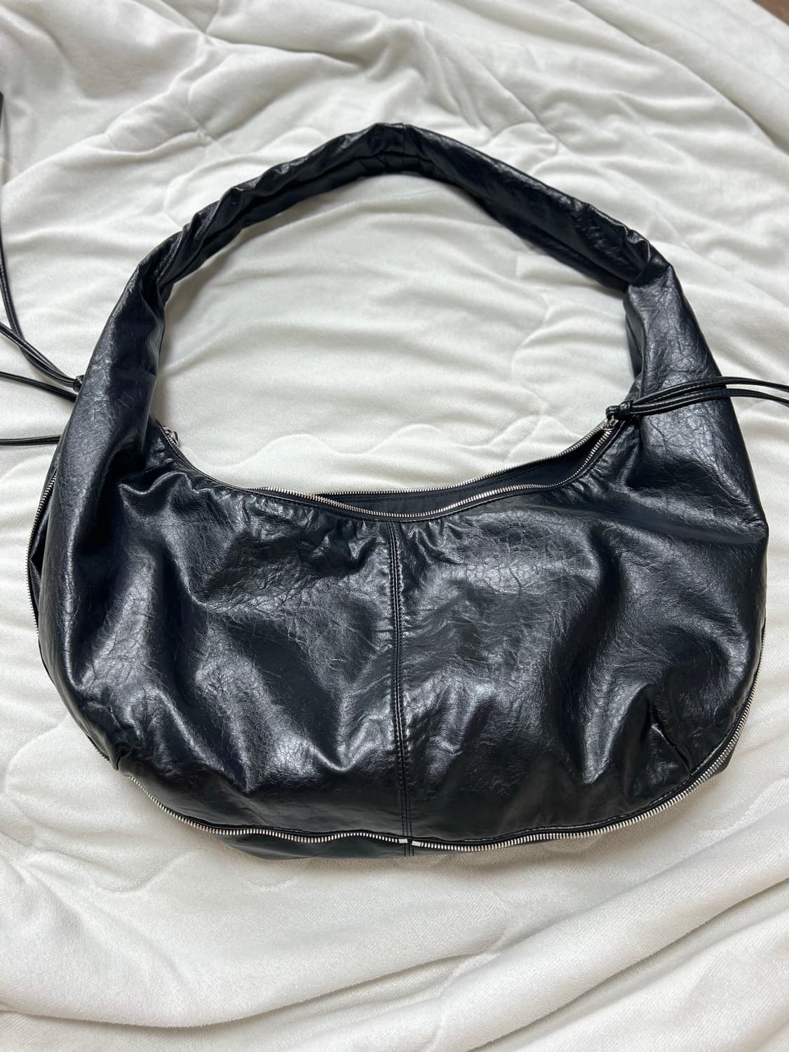 트리밍버드 Zipper Finishing Leather Hobo Bag 상품이미지9