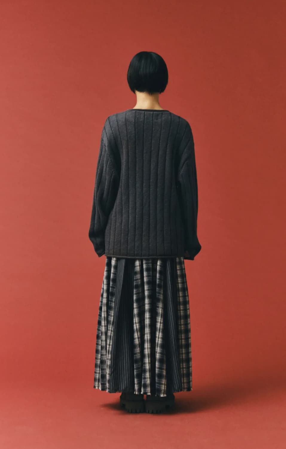 플리즈프로젝트 STRUCTURED RIBBED KNIT, CHARCOAL 상품이미지2