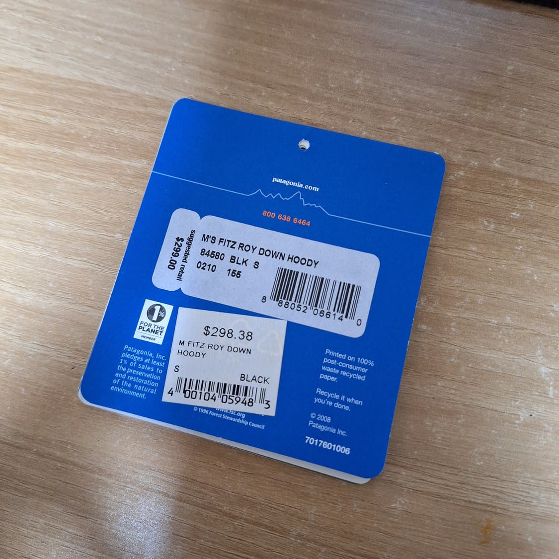 빈티지 파타고니아 피츠로이 다운후디 블랙 상품이미지10