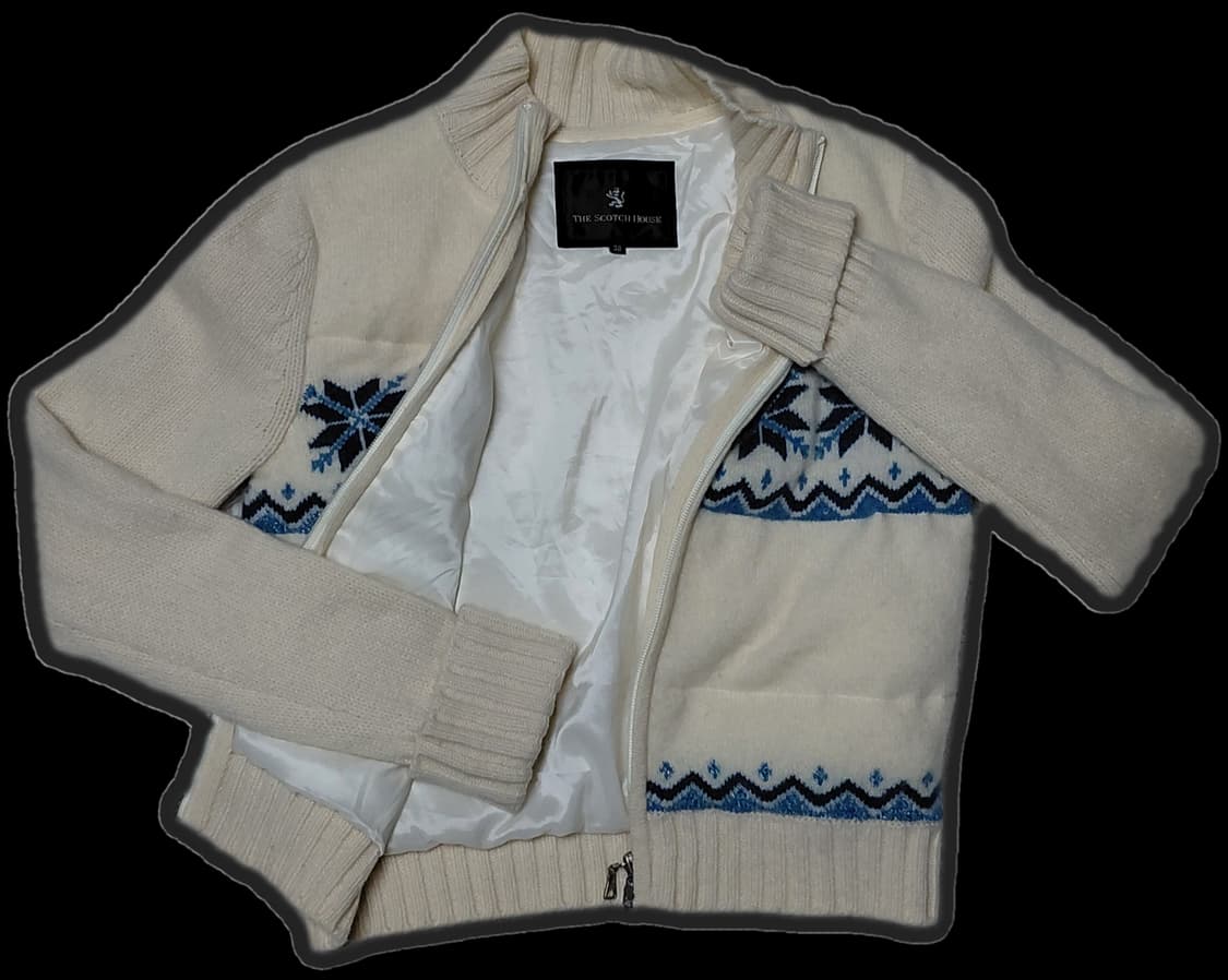 The Scotch House 눈꽃 니트 집업 38 (S) 상품이미지4