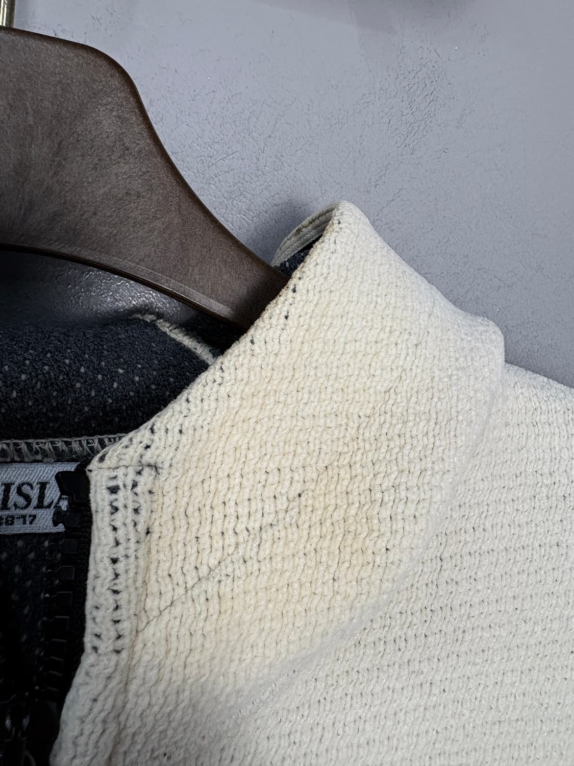 스톤아일랜드 아이보리 니트집업 후드자켓 A3814 상품이미지8