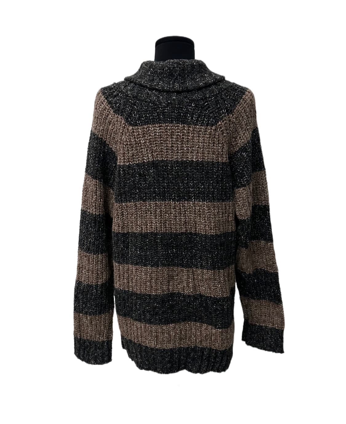 빈티지 스트라이프 롱 가디건 상품이미지4