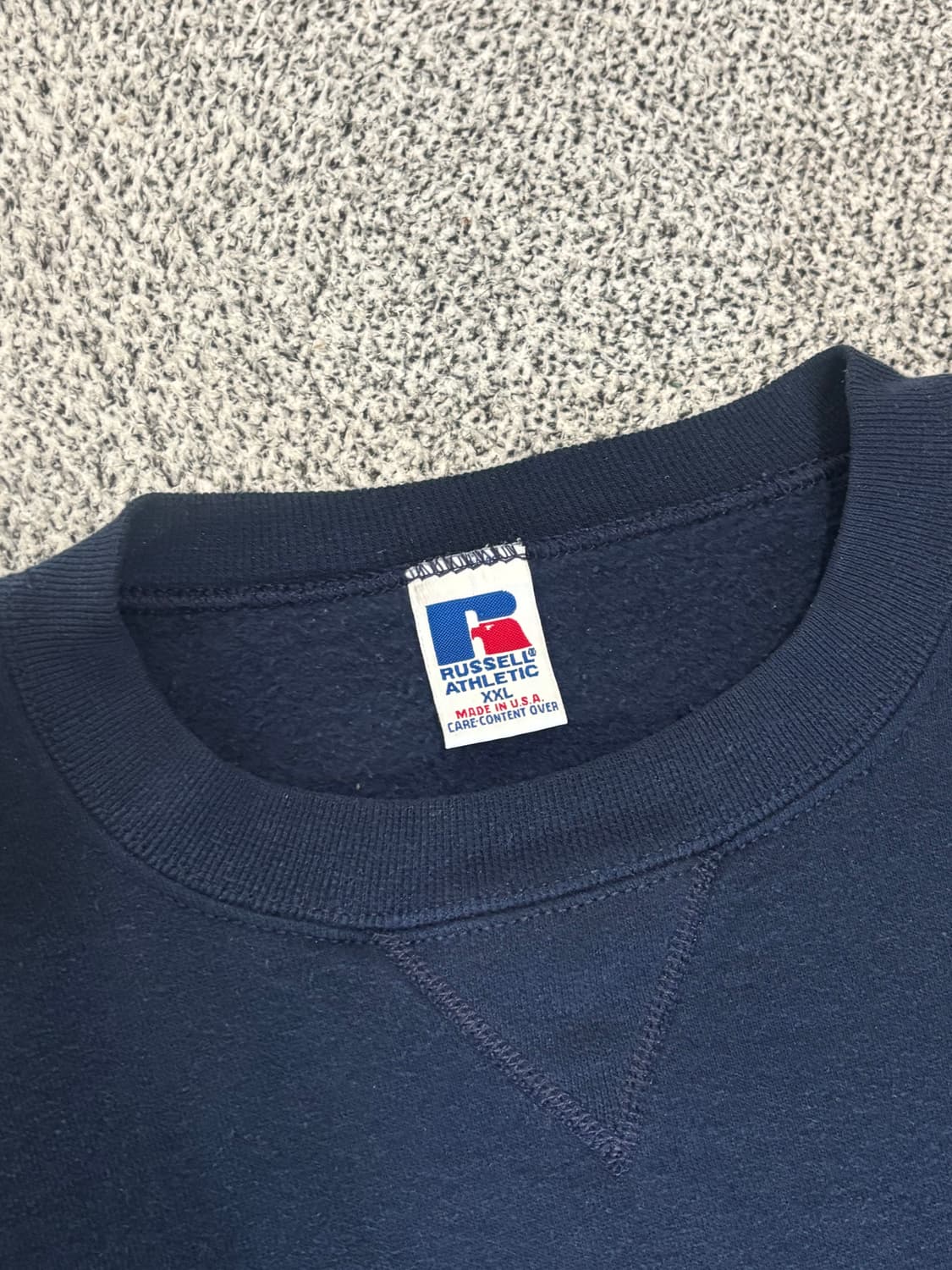 90s러셀 빈티지 스웻 네이비 xxl 상품이미지2