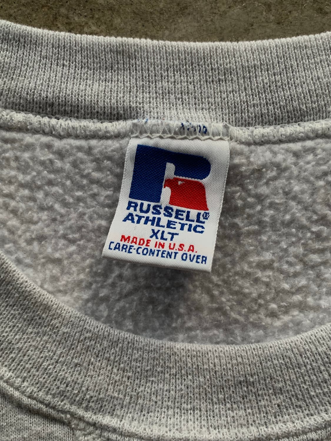 90s 러셀 애슬레틱 튜블러 크루넥 스웻셔츠 헤더그레이 상품이미지2