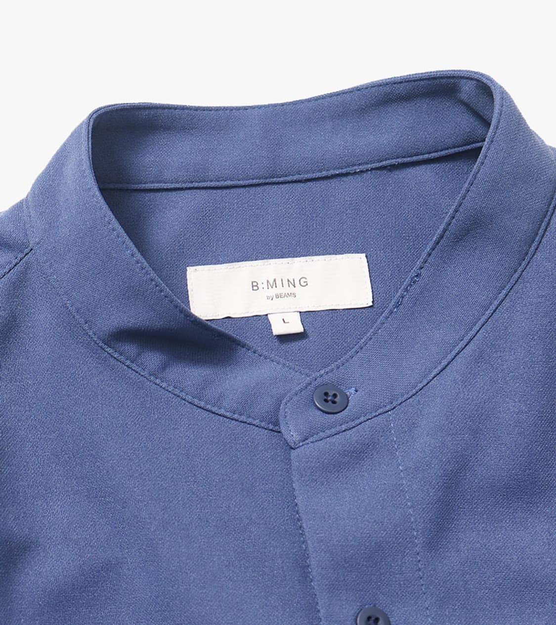 B:MING BY BEAMS - BAND COLLAR CPO SHIRT 상품이미지7