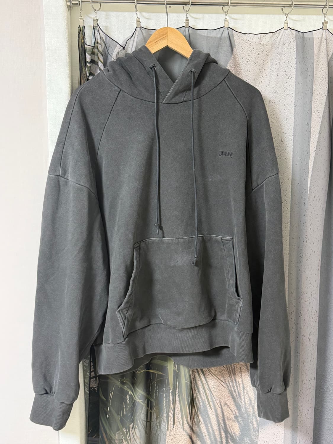 준지 가먼트다잉 후드티 s 상품이미지1