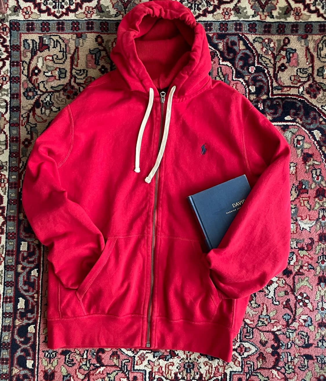 폴로 랄프로렌 레드 후드집업 상품이미지6