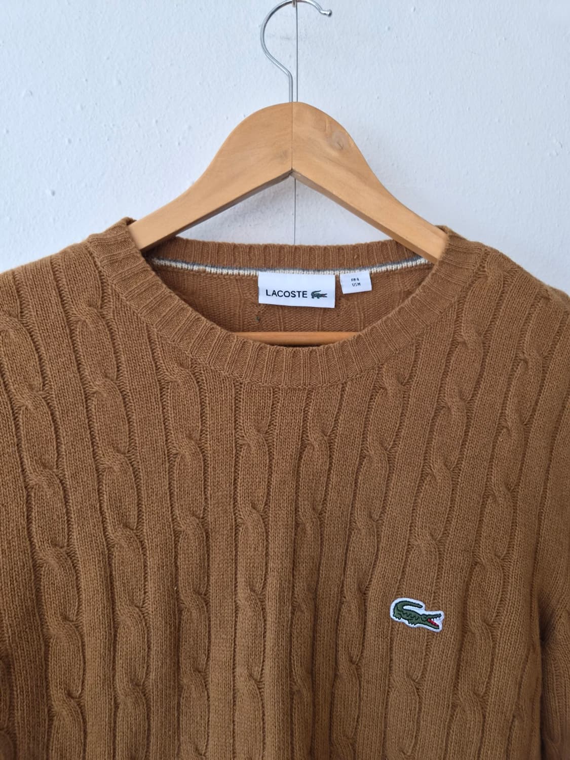 라코스테 남성 라운드케이블긴팔니트 M사이즈 상품이미지1
