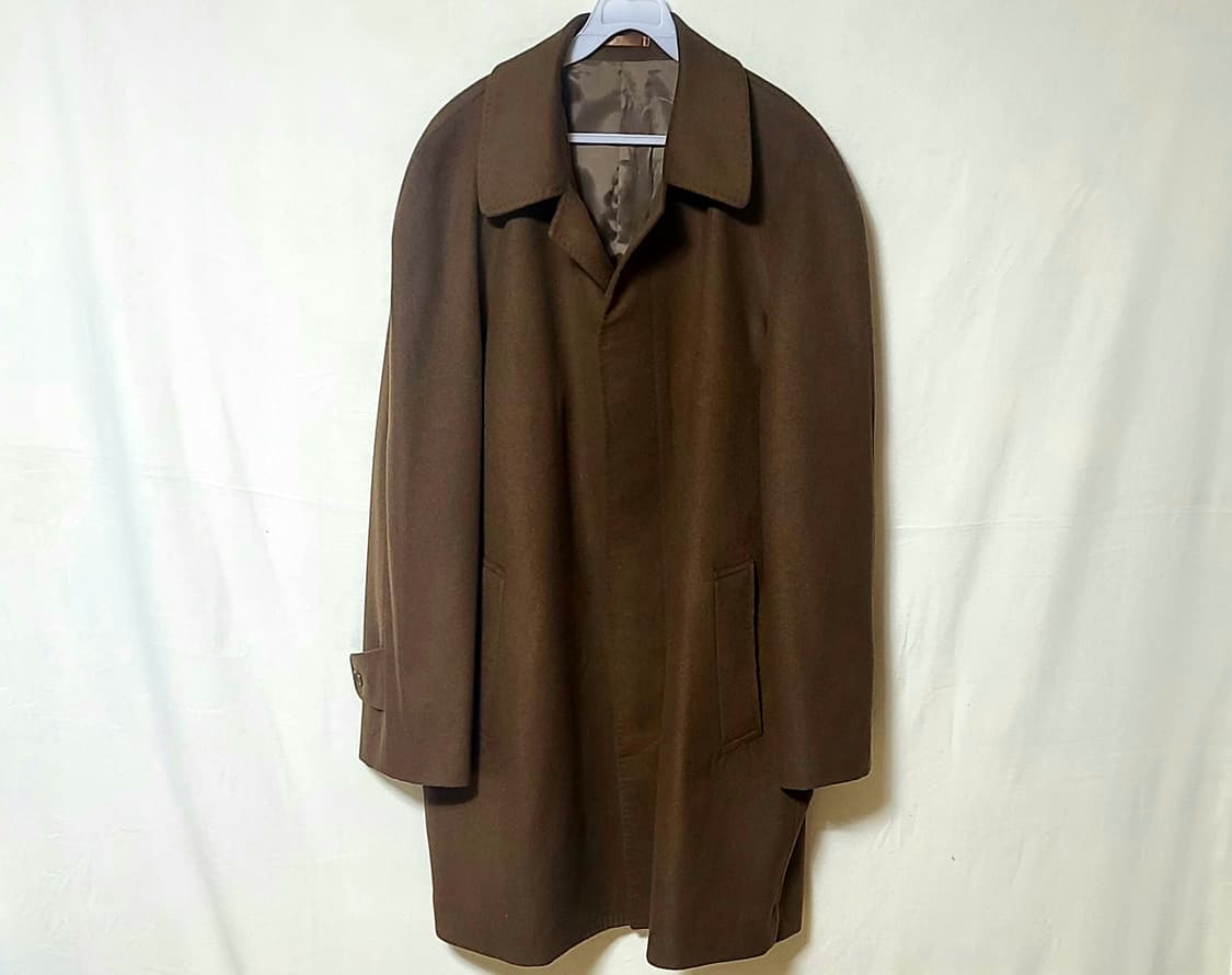 90's 캐시미어 울 혼방 나그랑 싱글 하프코트 상품이미지3