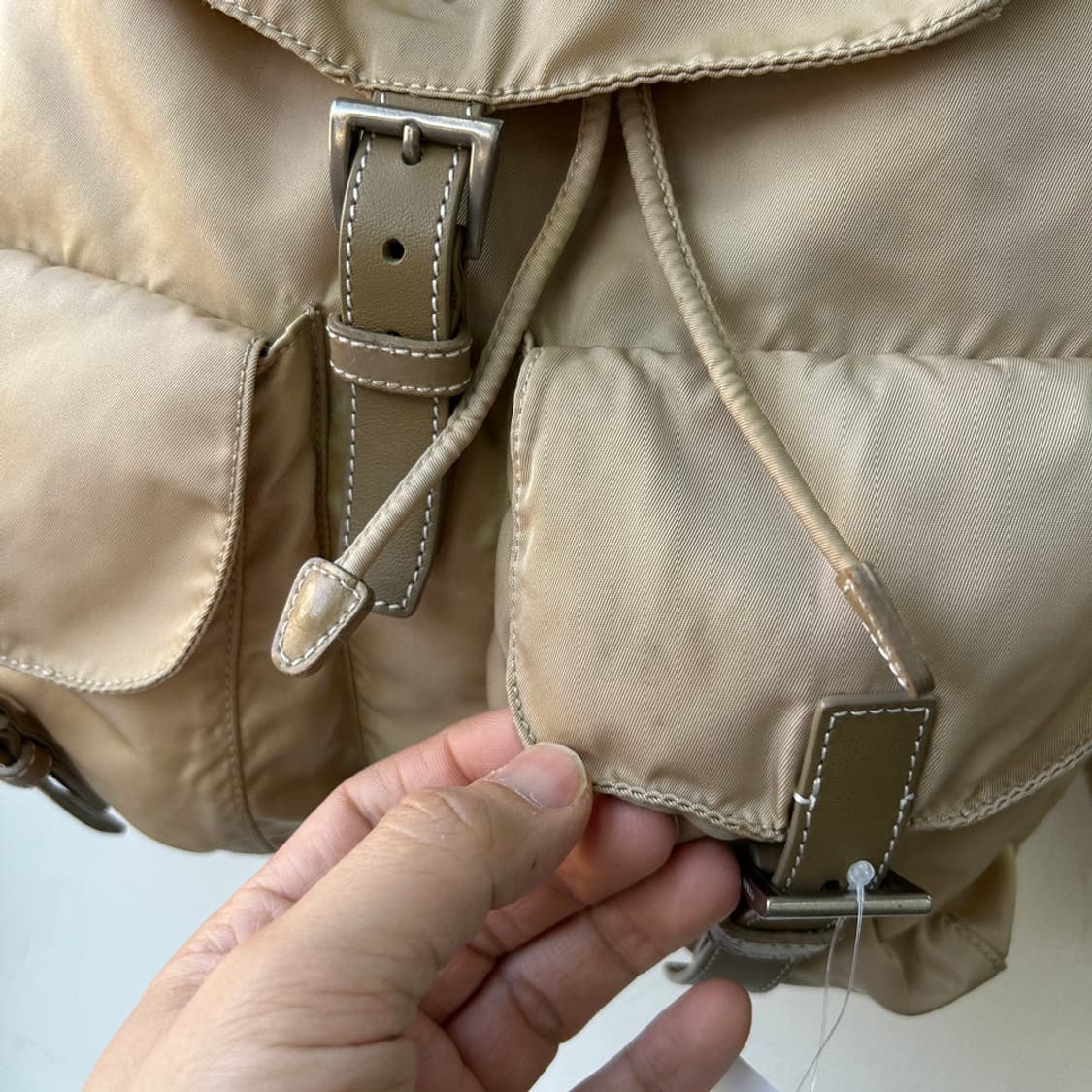 16267 - 프라다 나일론 베이지 백팩 상품이미지9