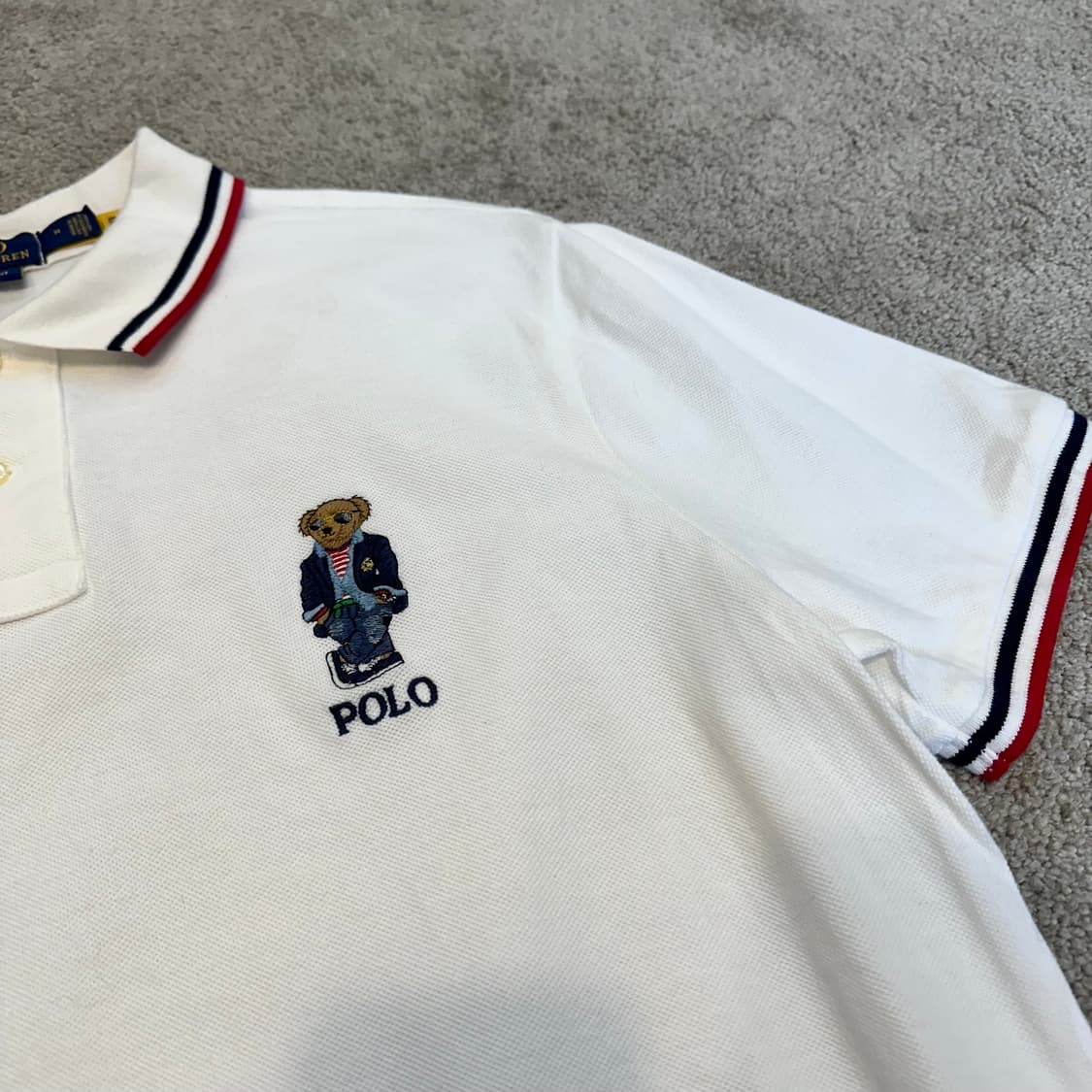 폴로 베어 스트라이프 트리밍 폴로 PK 셔츠M 상품이미지4