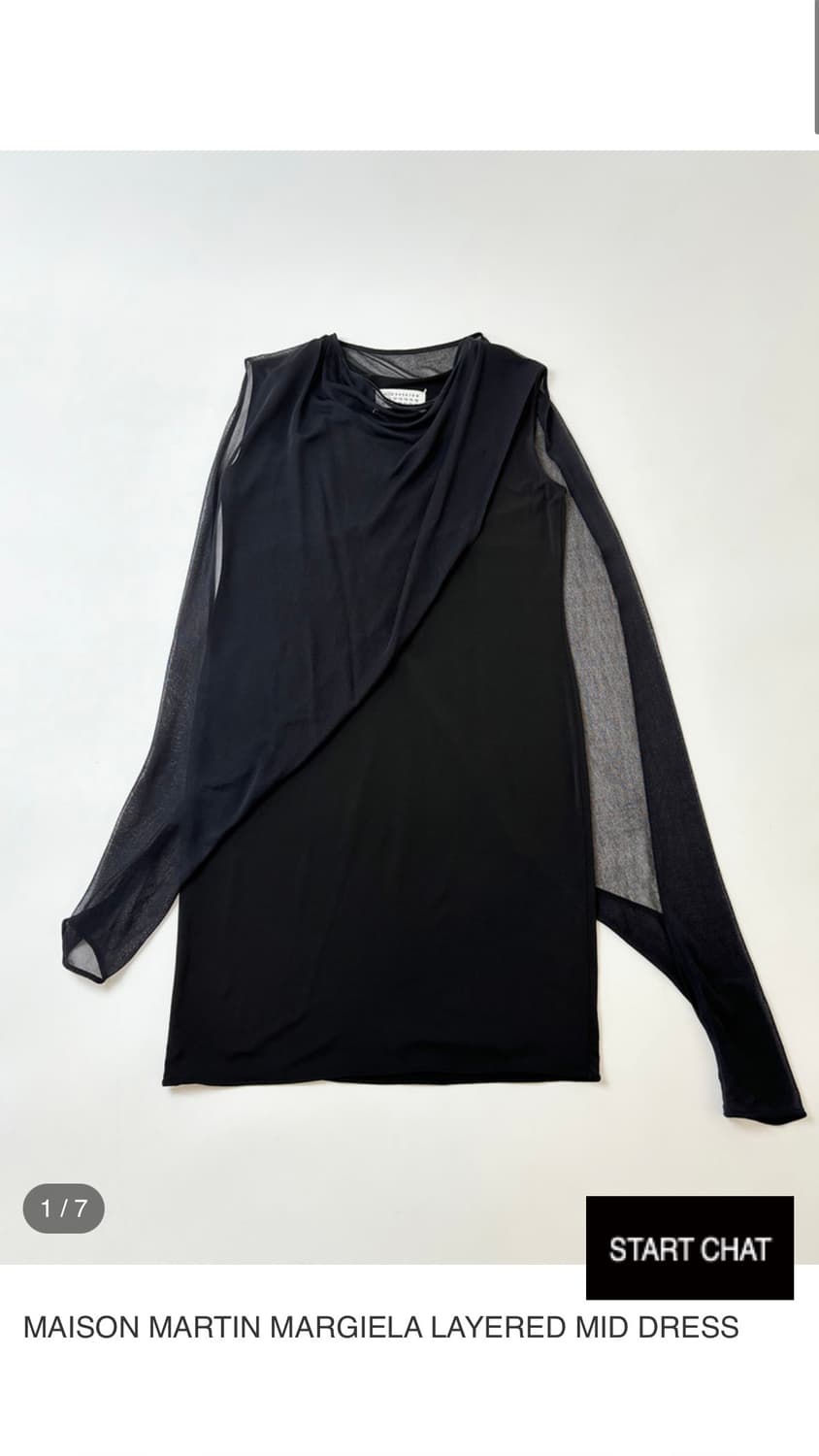 MAISON MARTIN MARGIELA LAYERED MID DRESS 상품이미지5