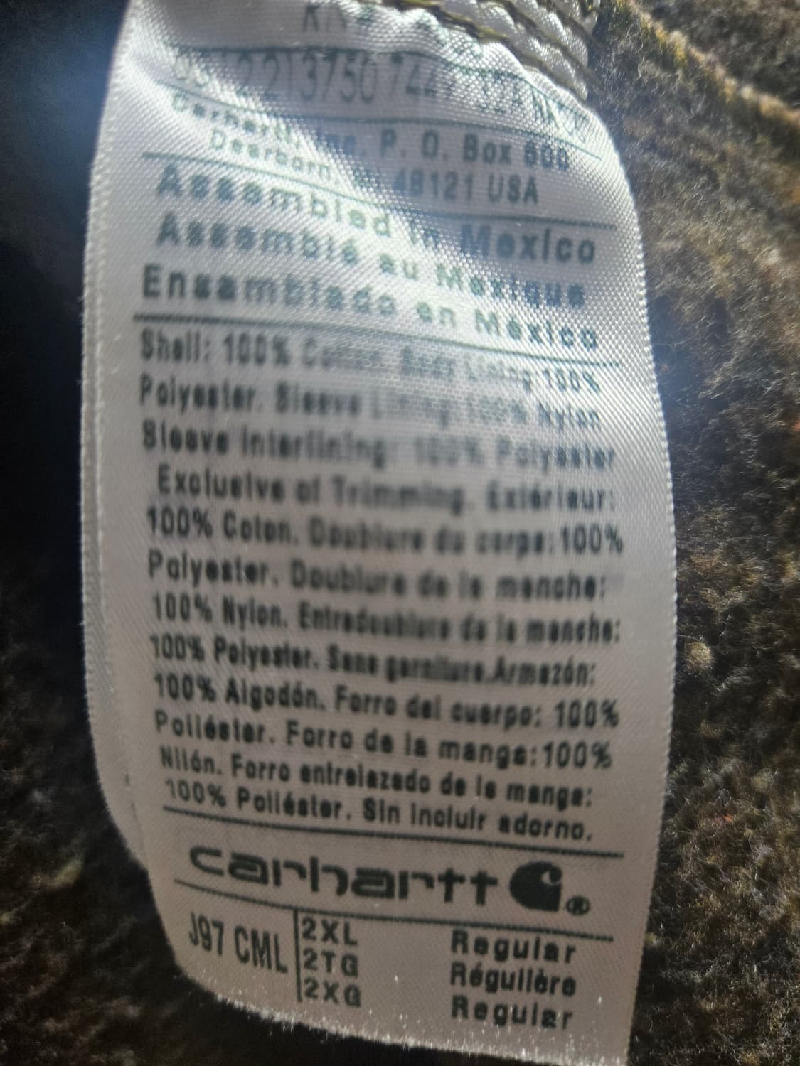 칼하트 디트로이트 자켓 J97 CML 상품이미지2