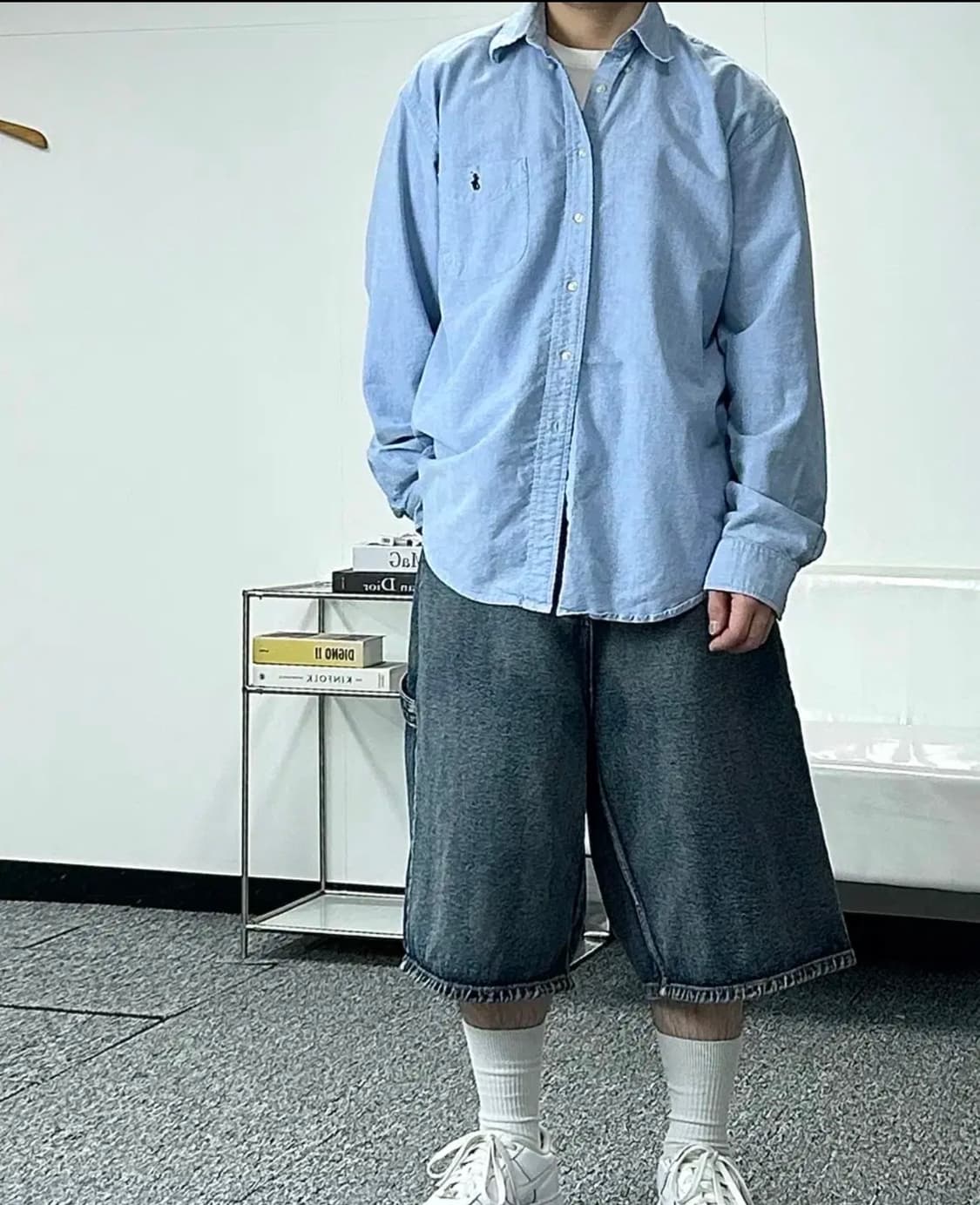 폴로 랄프로렌 올드스쿨 오버핏 셔츠 L 상품이미지3