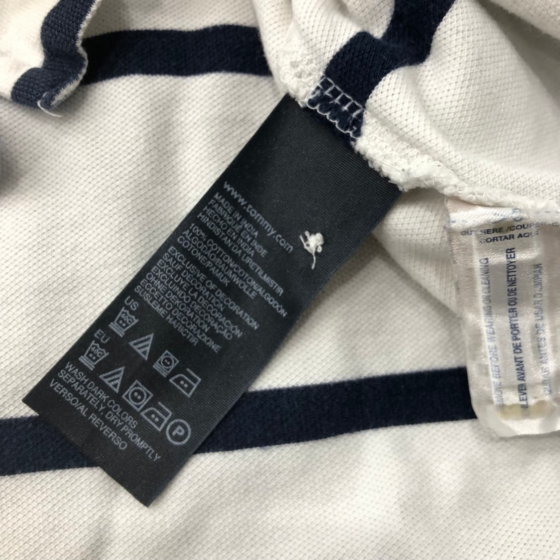 S 타미힐피거 스트라이프 PK 카라 반팔 티셔츠 상품이미지4