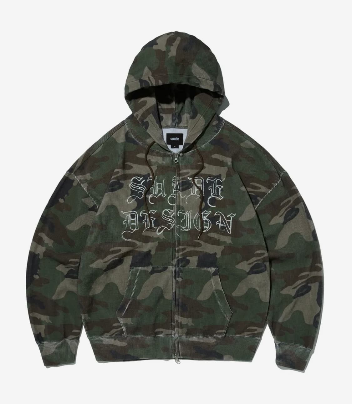(택포+수수료 포함) 스웨이드 써멀 카모 후드집업 상품이미지1