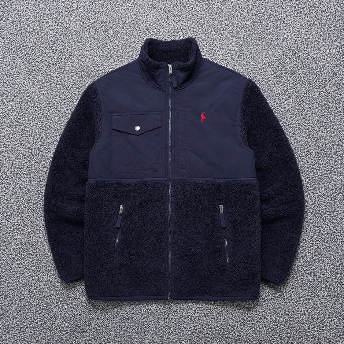 Name : 폴로 랄프로렌 시그니처로고 쉐르파 후리스 자켓 :)  상품이미지1