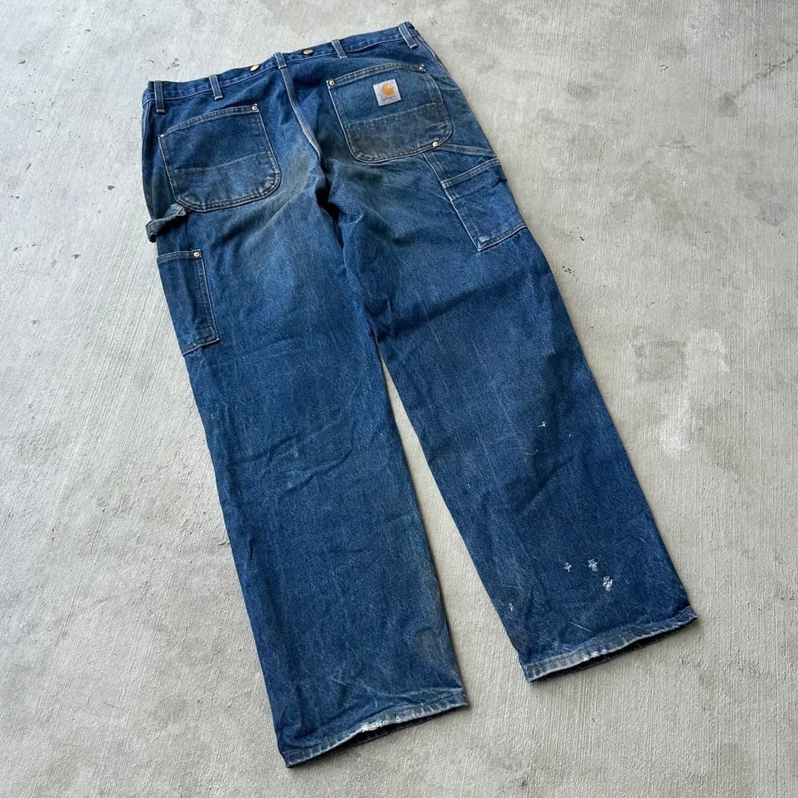 빈티지 칼하트 더블니 데님 워크 팬츠 상품이미지4
