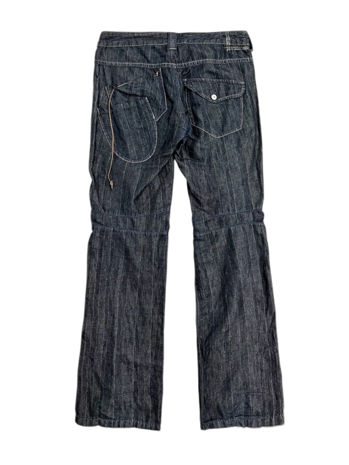 2000‘s 저버드 콘트라스트 스티칭 데님 팬츠 상품이미지3