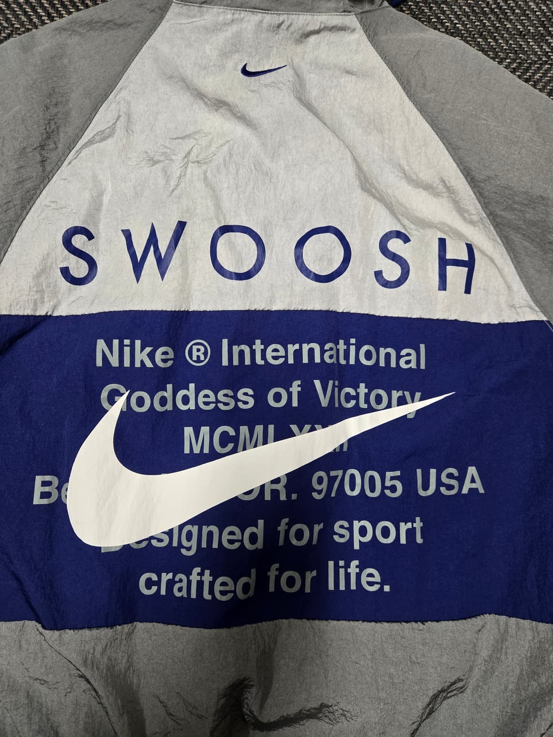 나이키 더블스우시 우븐 후드자켓 그레이블루 상품이미지6