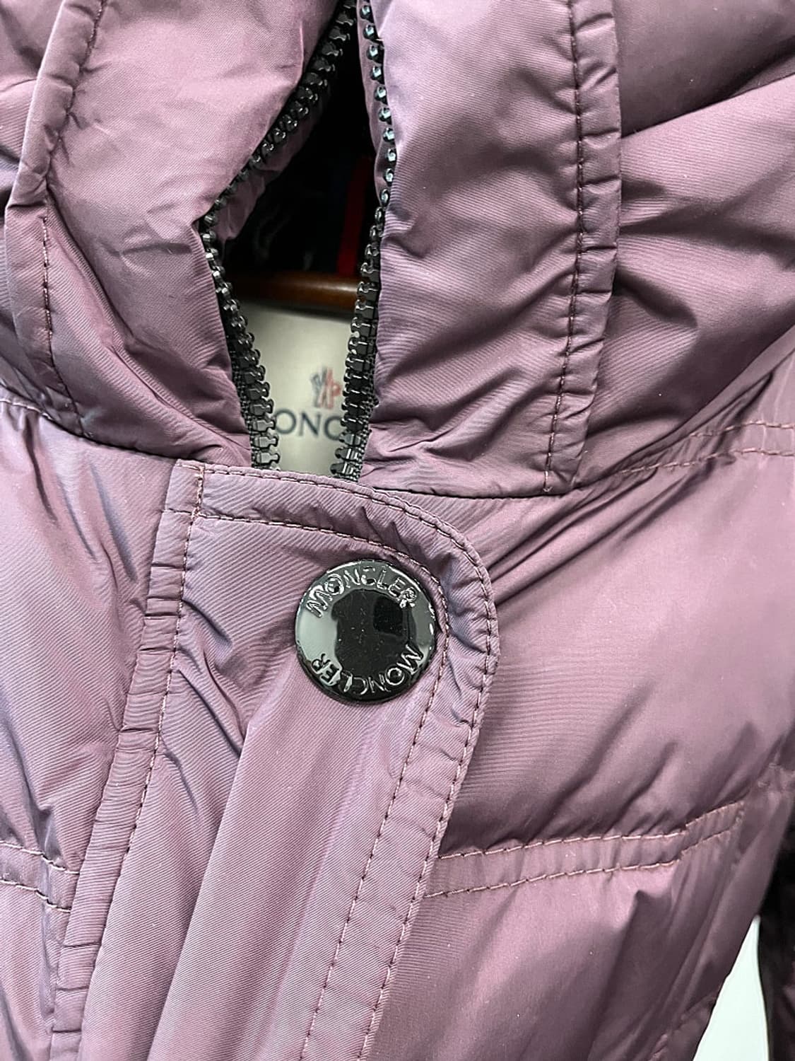 여) 몽클레어 하이넥 퍼플 롱패딩  상품이미지6