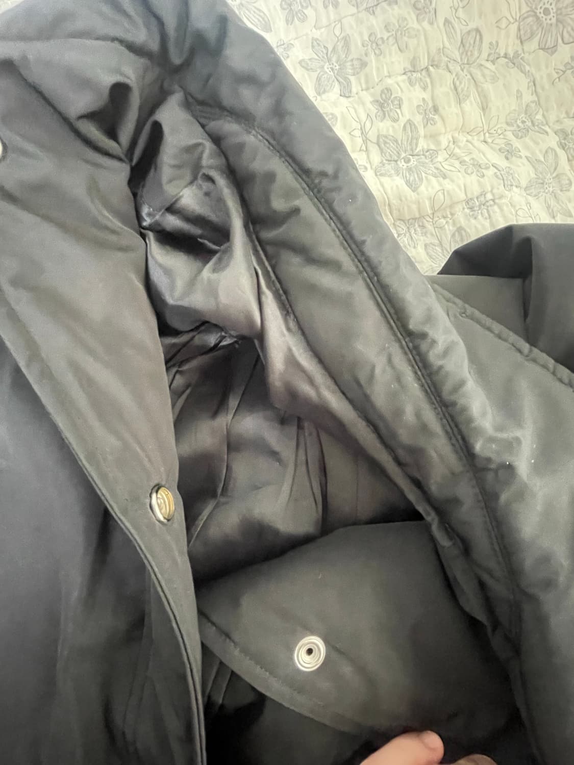 코스모스 cosmoss 셔링 패딩 블랙 상품이미지4