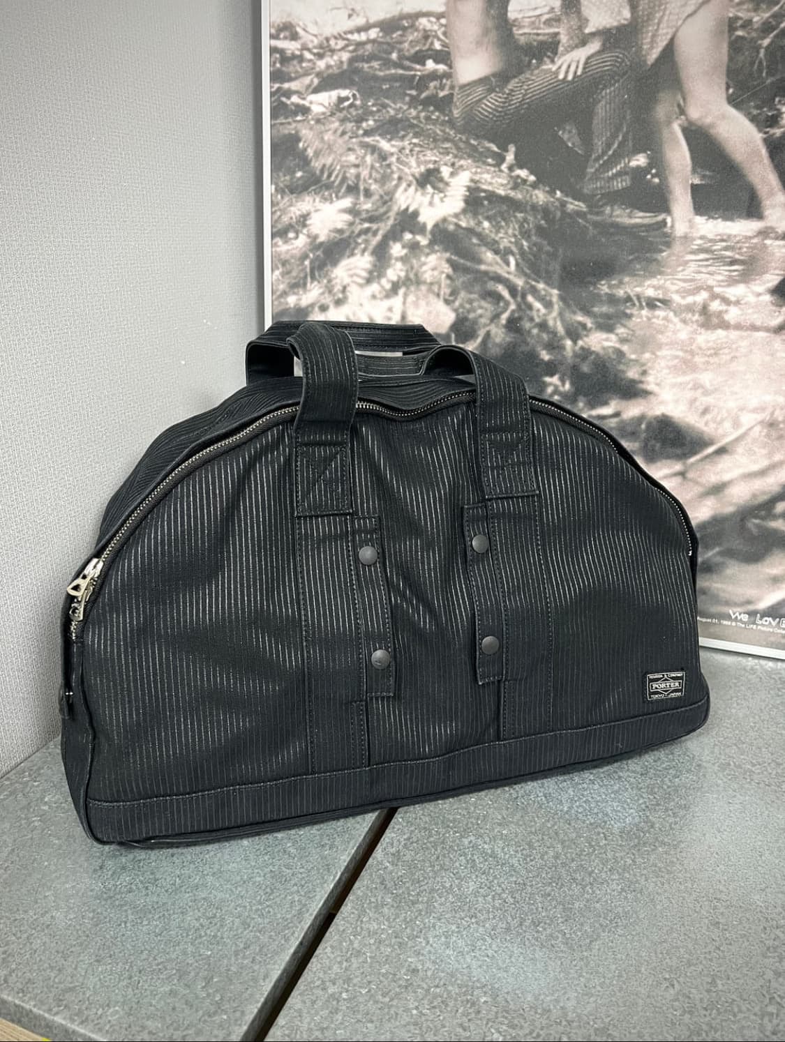 PORTER-TOTE BAG XL (Washed Stripe Black) 상품이미지2