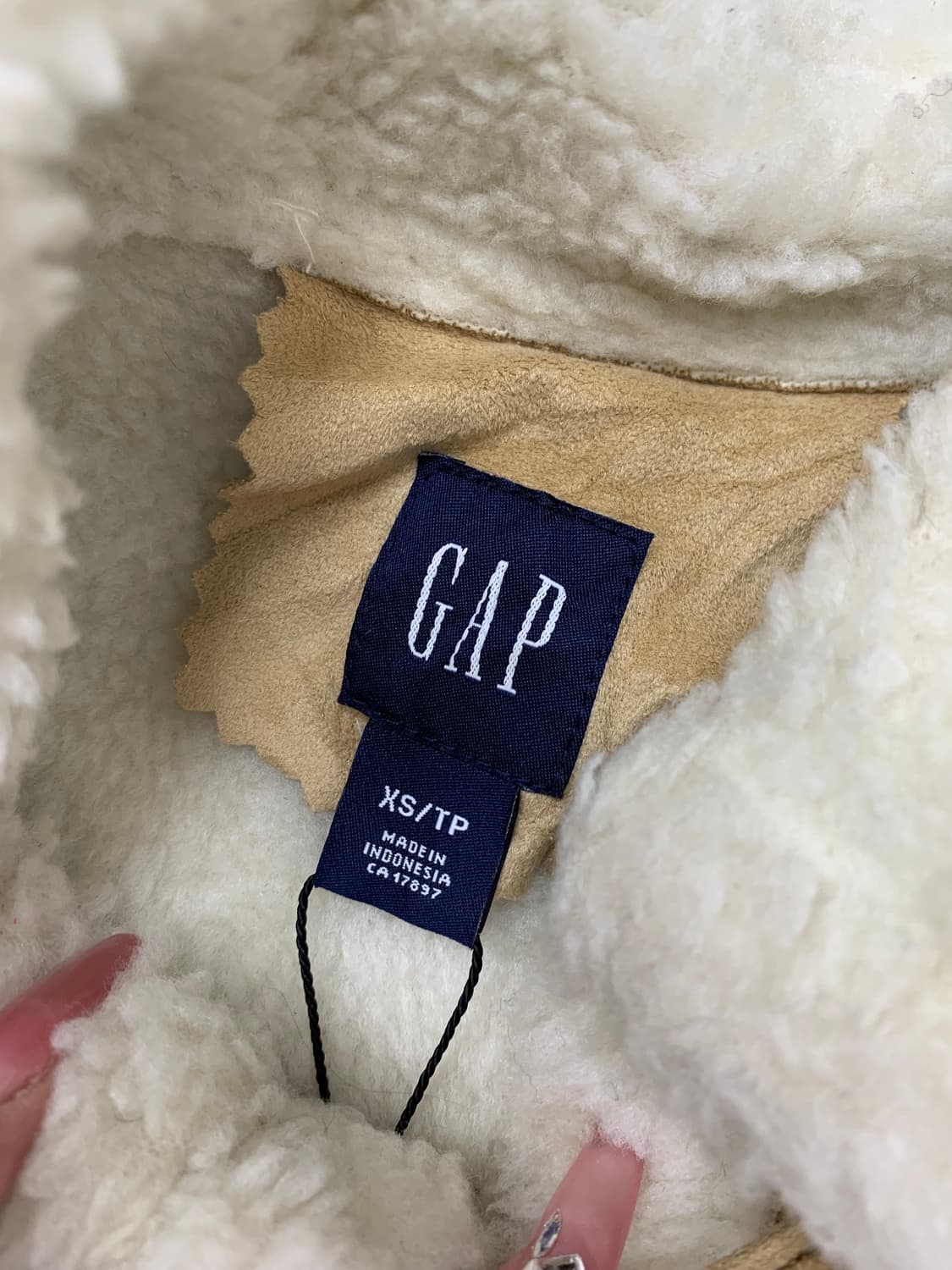 GAP 베이지 스웨이드 베스트 상품이미지3