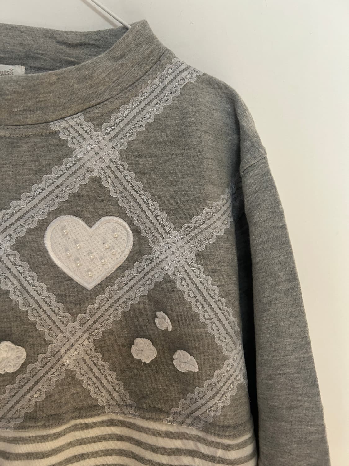 하트 레이스 티셔츠  상품이미지5