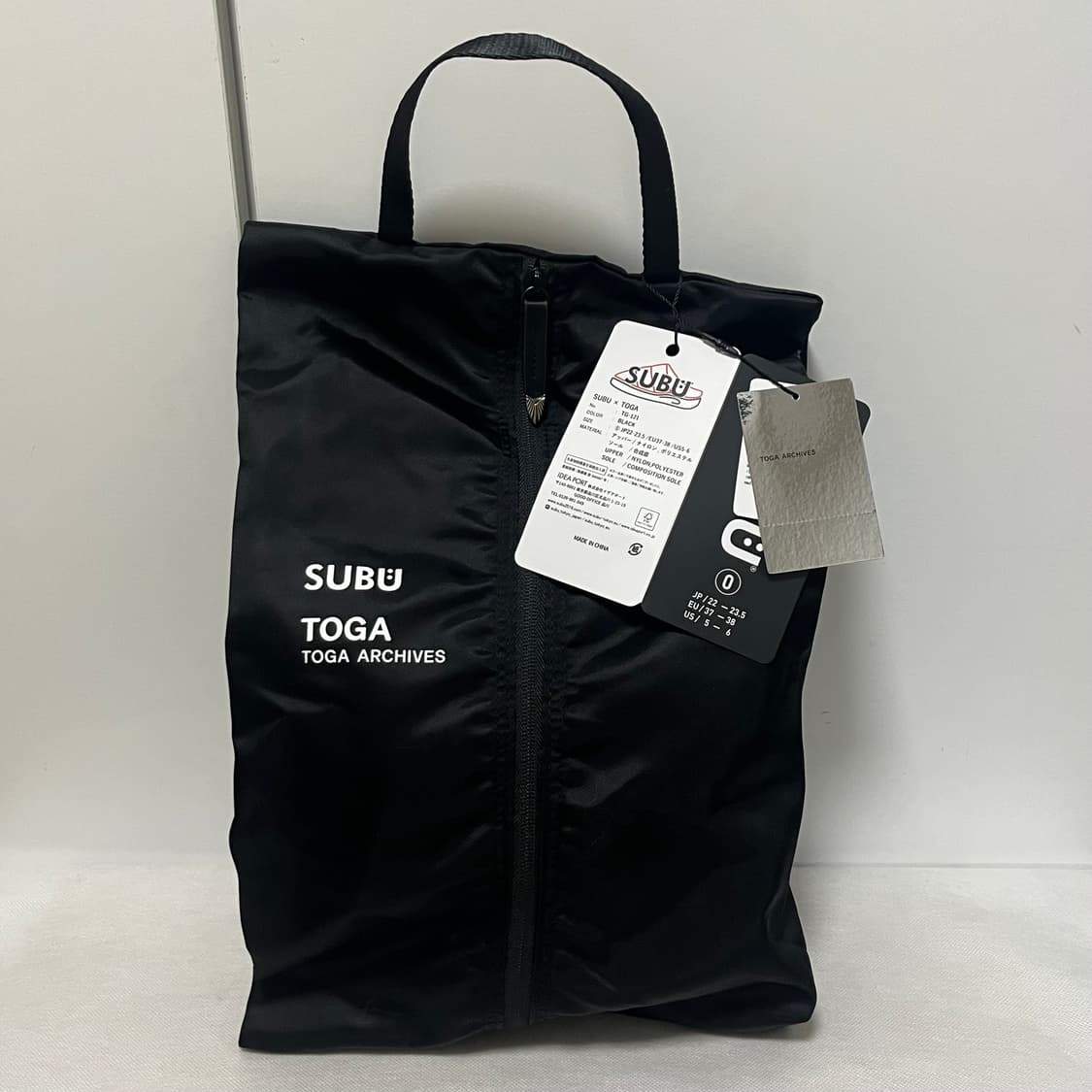 [0]토가풀라 x 수부 25fw 니트 슬립온/블랙 상품이미지4