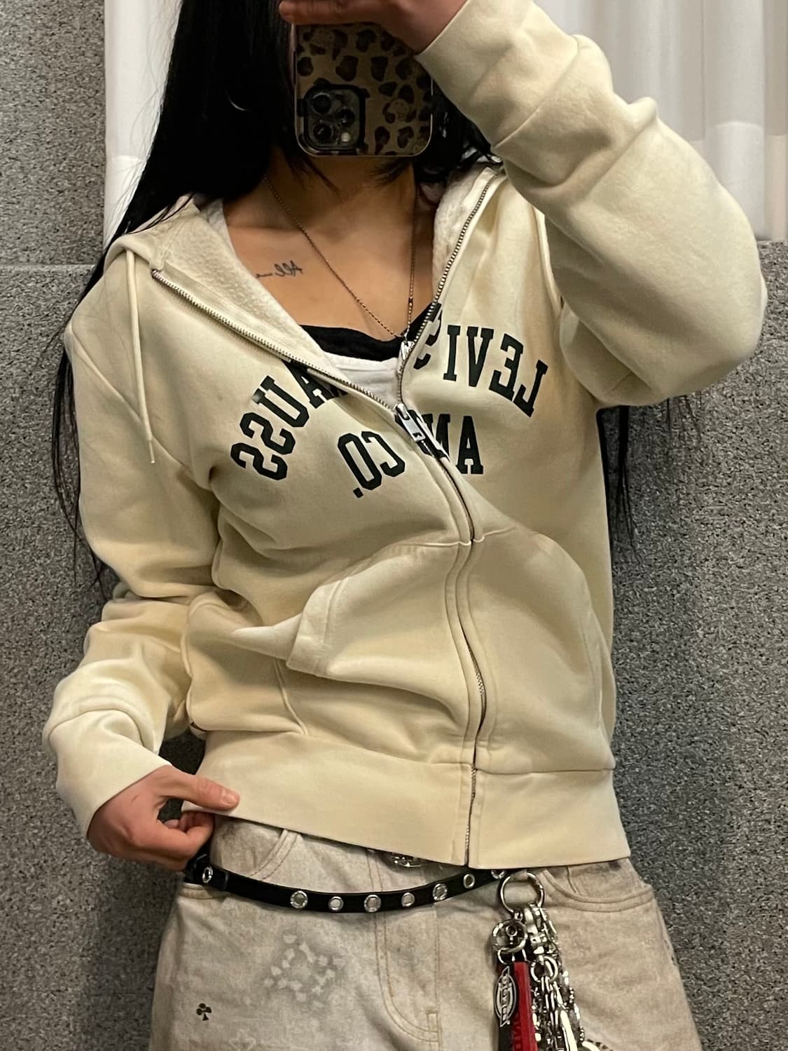 Levi's Printed Hood Zip-Up 상품이미지1