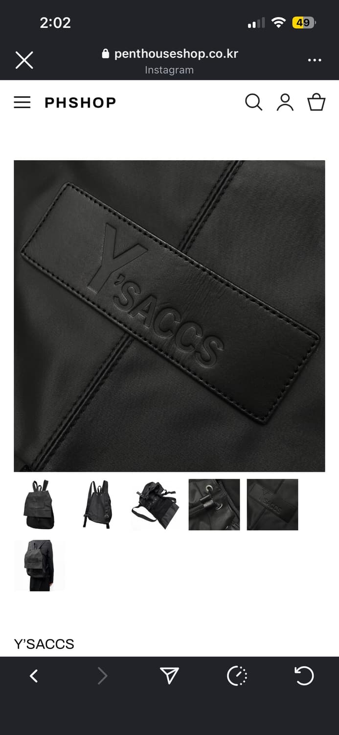 Y’SACCS 더플 백팩 상품이미지5