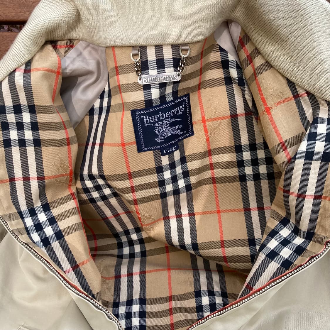 Burberrys 버버리 노바체크 해링턴 블루종 자켓 상품이미지6