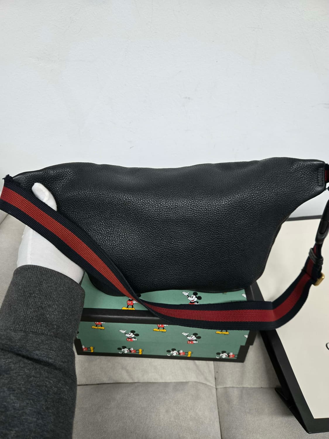 [보증서 정품] 구찌 띠로고 벨트백 상품이미지6