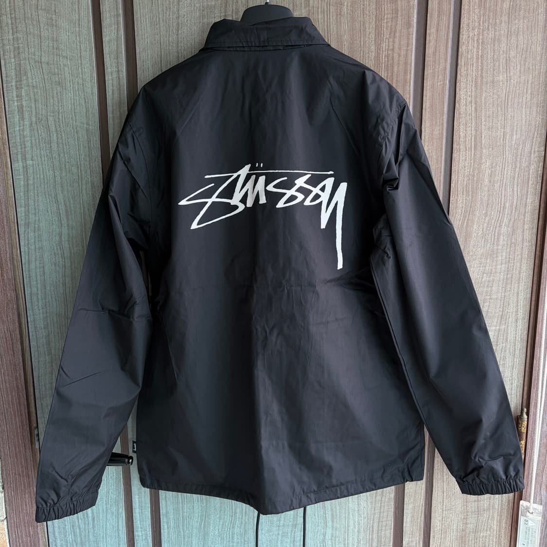 새상품(S)스투시 로고 코치자켓 블랙 상품이미지1