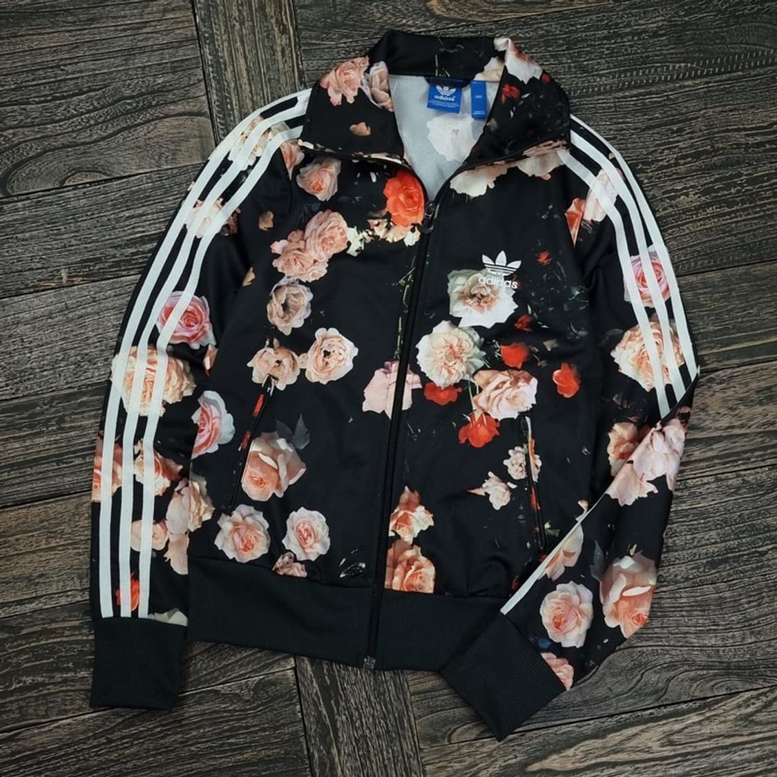 [아디다스] 플라워 패턴 파이어버드 져지 트랙탑 집업 자켓 M17427 상품이미지1